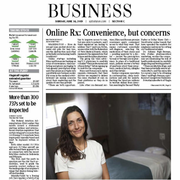 Arizona Daiy Sun business cover